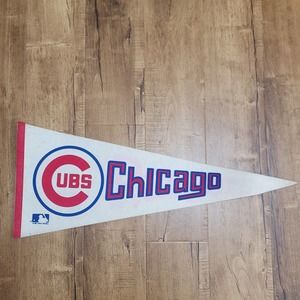 Vtg 1960s Chicago Cubs Pennant MLB